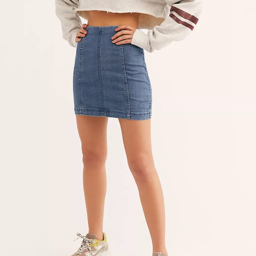 Free People Modern Femme Skirt in "Hickory"